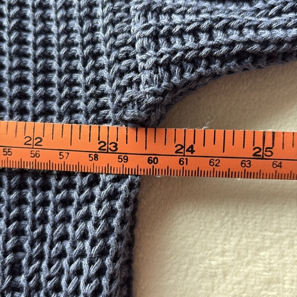 AERIE 100% Cotton Blue Knit Cardigan - Picture 7 of 8